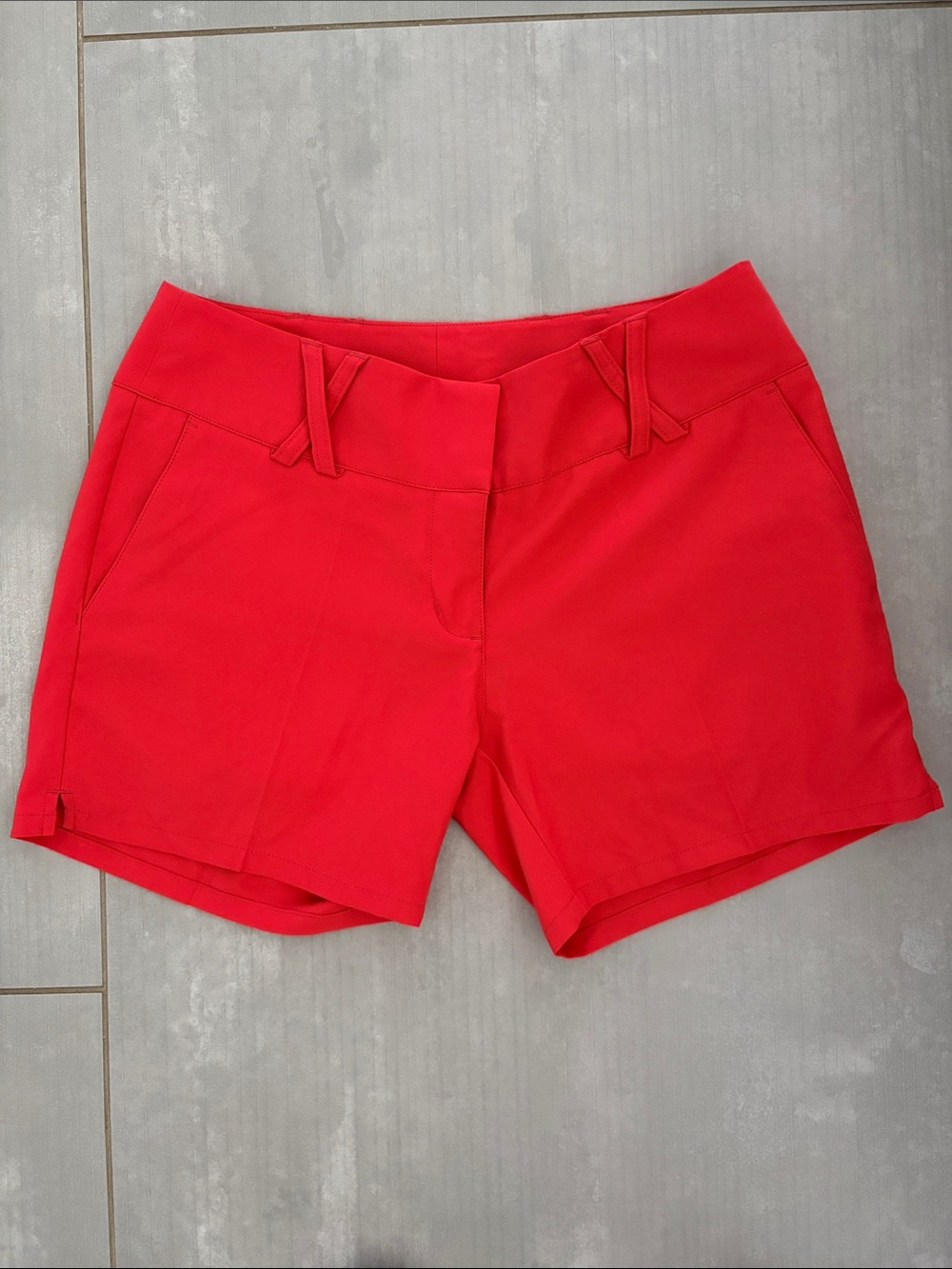 adidas Women's Bright Red High-Waist Performance Shorts